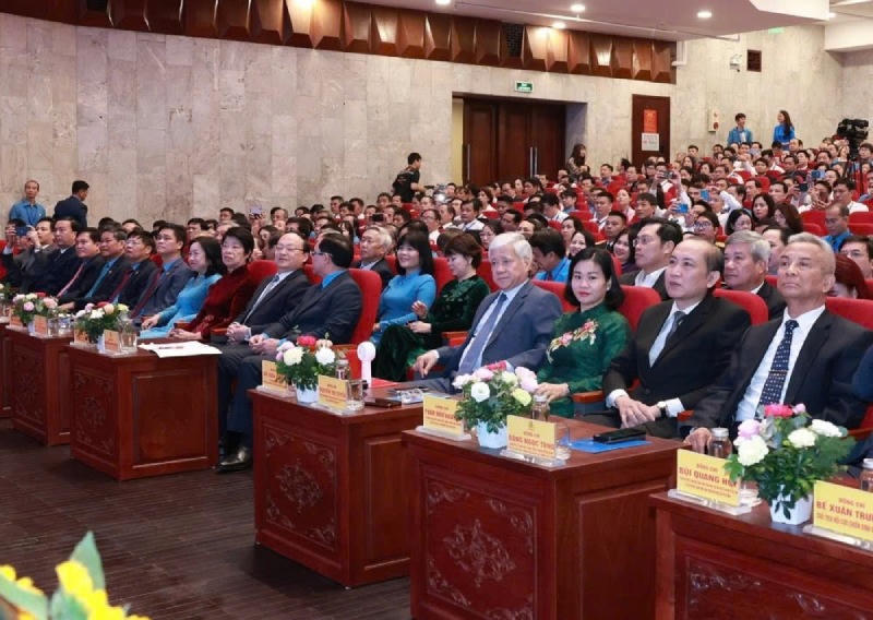 Các đại biểu tham dự Đại hội thi đua yêu nước. Ảnh: Hải Nguyễn