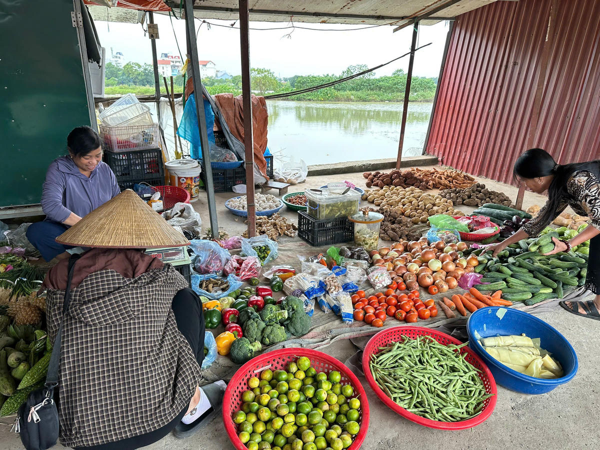 Rau xanh tại các chợ dân sinh ở Hà Nội tăng giá mạnh.