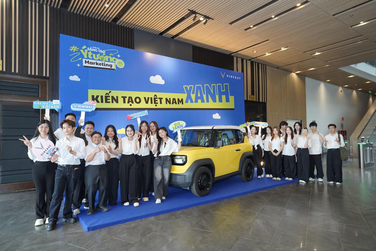 Vòng Chung kết cuộc thi “Kiến tạo Việt Nam Xanh” diễn ra tại nhà máy VinFast ở Hải Phòng.