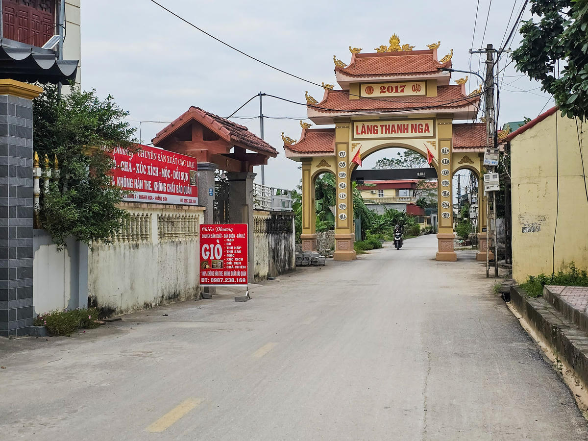 Đình Thanh Nga nằm ở làng Thanh Nga, xã Hoằng Sơn. Ảnh: Đình Minh.