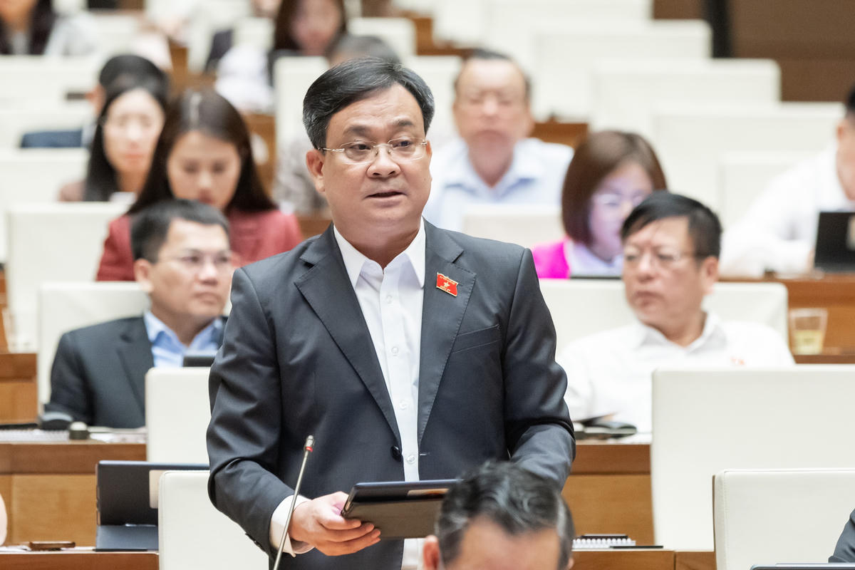 Ông Vũ Huy Khánh phát biểu (Ảnh: Quang Vinh)