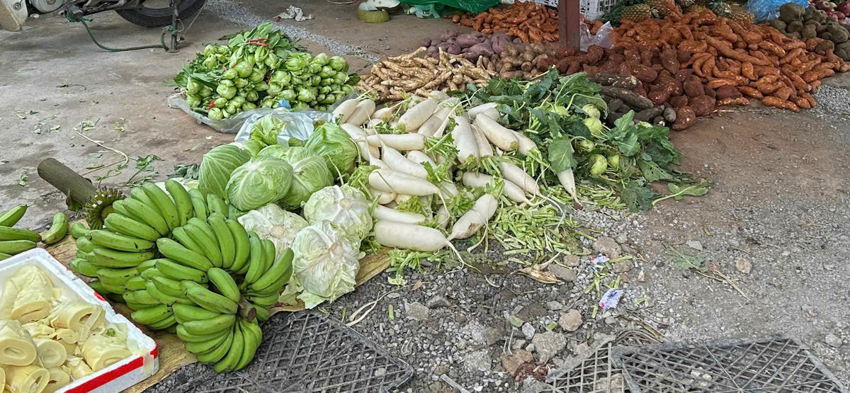 Sau mưa, bão rau xanh không được phong phú 