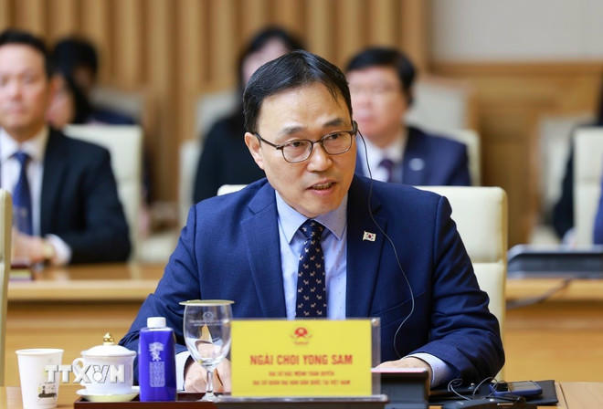 Đại sứ Hàn Quốc tại Việt Nam Choi Youngsam. (Ảnh: Dương Giang/TTXVN)