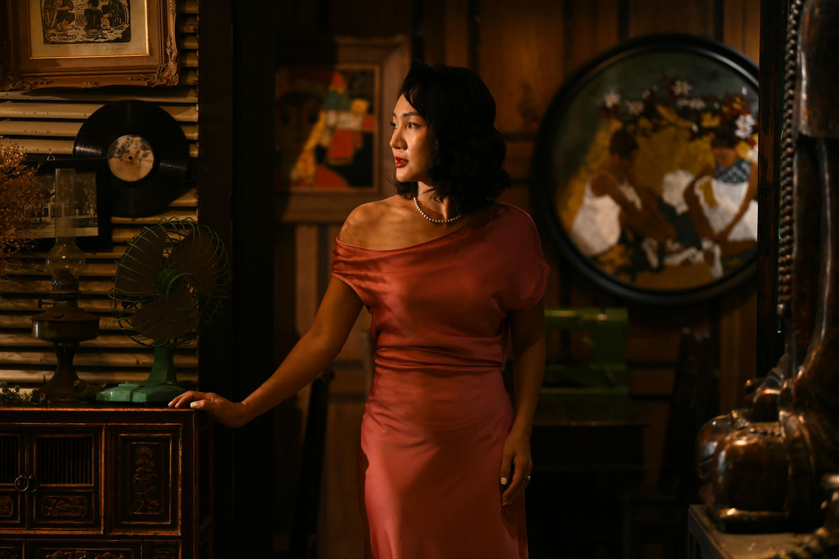 Ca sĩ Quỳnh Phạm - người sáng lập dự án “Hãy yêu Jazz đi”. 	ảnh: Cẩm Thơ