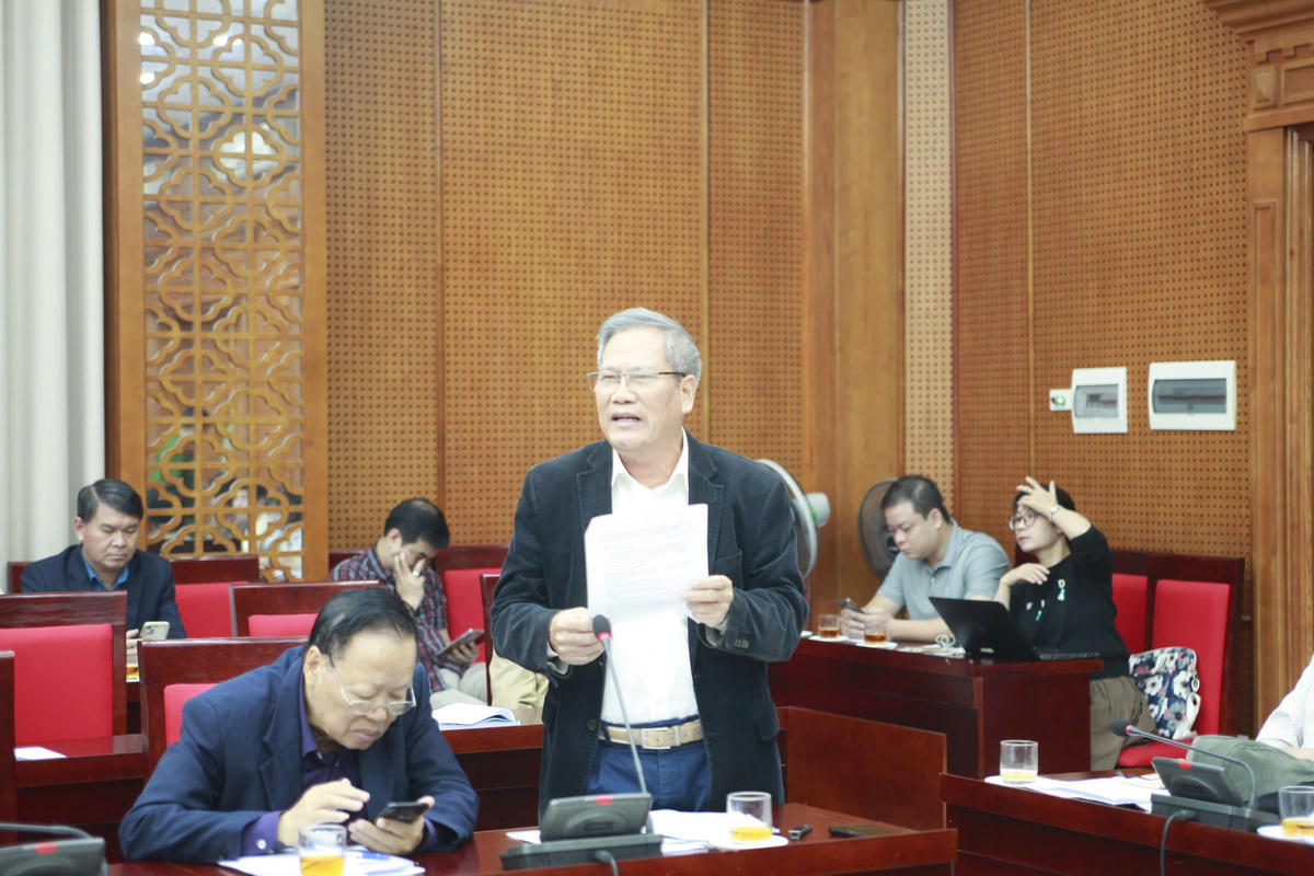 Các đại biểu đóng góp ý kiến tại hội nghị. 