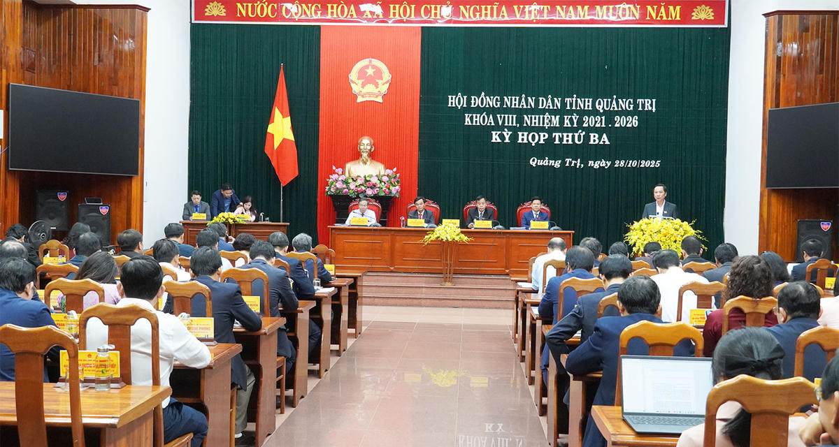 Quang cảnh Kỳ họp. Ảnh: Phạm Mỹ Hạnh/Cổng Thông tin điện tử tỉnh Quảng Trị.