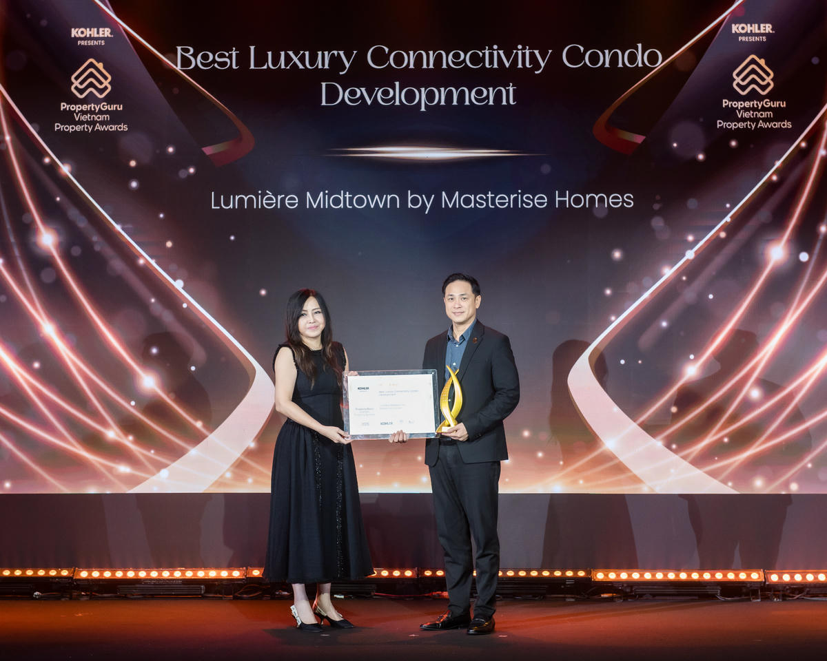 Dự án Lumière Midtown tại The Global City (TP Hồ Chí Minh) do Masterise Homes phát triển cũng xuất sắc nhận giải “Best Luxury Connectivity Condo Development”.