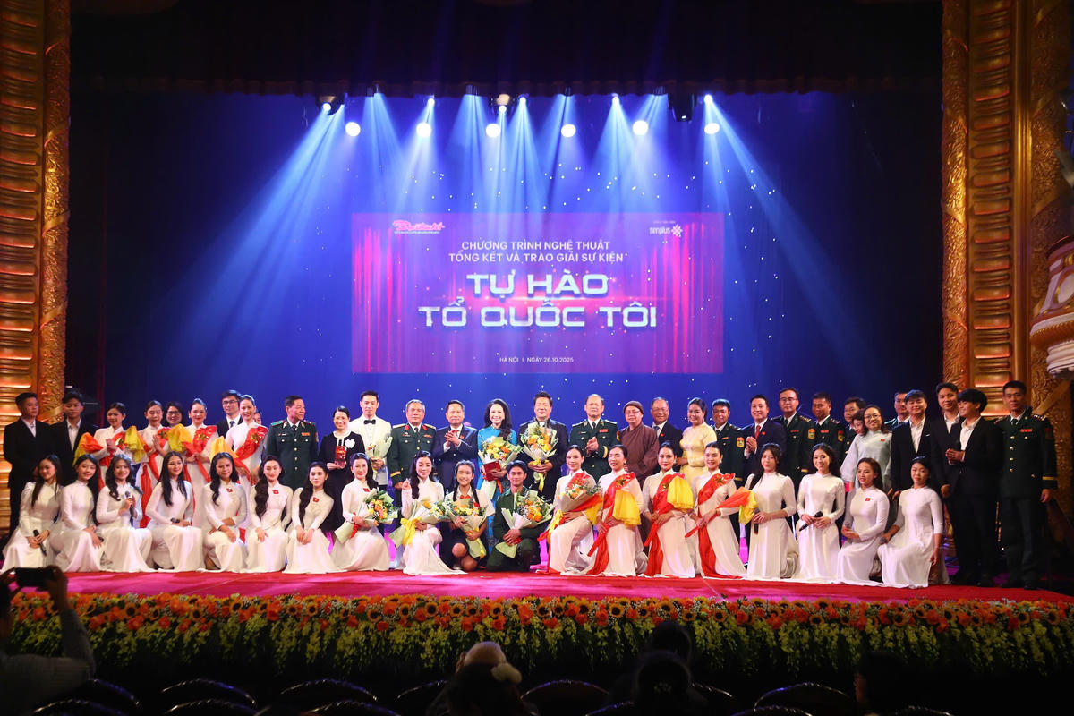 “Tự hào Tổ quốc tôi” - nơi kết nối hàng triệu trái tim Việt Nam trong nhịp đập chung của niềm tin và khát vọng. Ảnh: Lê Khánh.