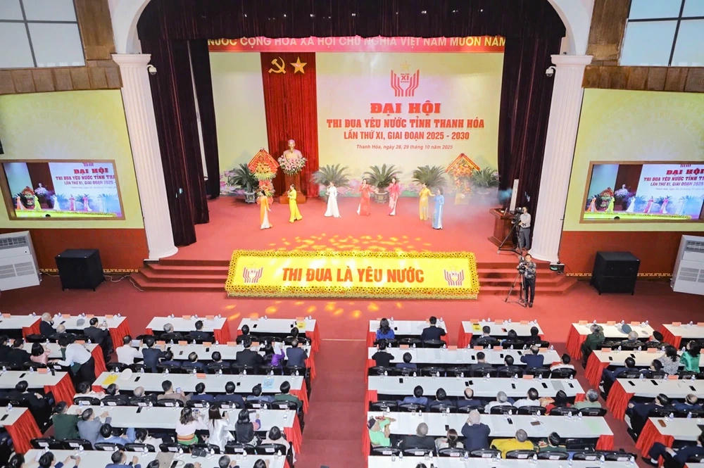 Toàn cảnh Đại hội thi đua yêu nước lần thứ XI tỉnh Thanh Hóa. Ảnh: Minh Hiếu
