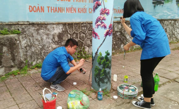 Thanh niên là lực lượng xung kích, nhiệt tình tham gia các hoạt động chỉnh trang, làm đẹp đô thị..