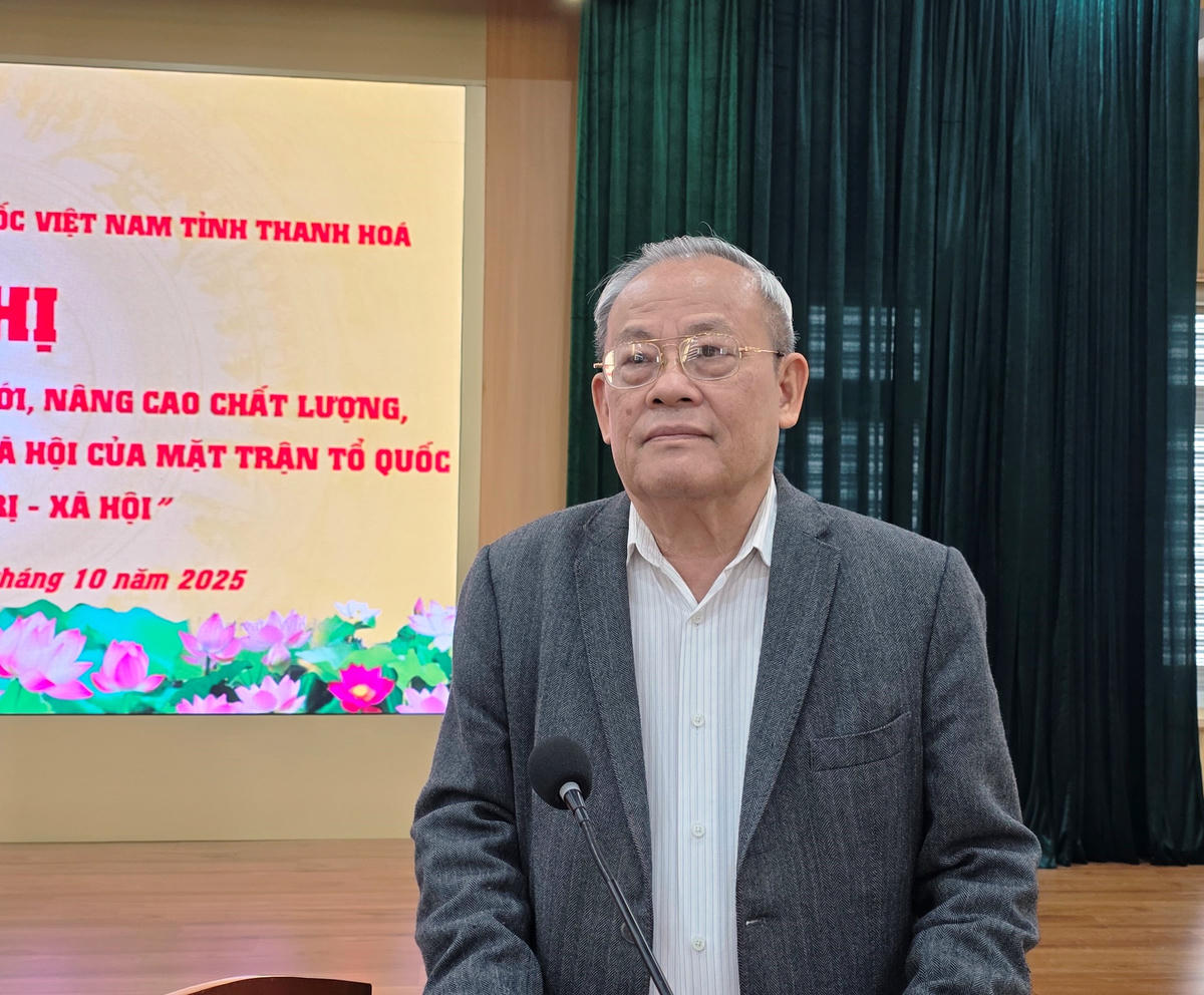 Ông Lê Văn Cuông, thành viên Hội đồng tư vấn tham gia đóng góp ý kiến tại hội nghị. Ảnh: Nguyễn Chung.&nbsp;