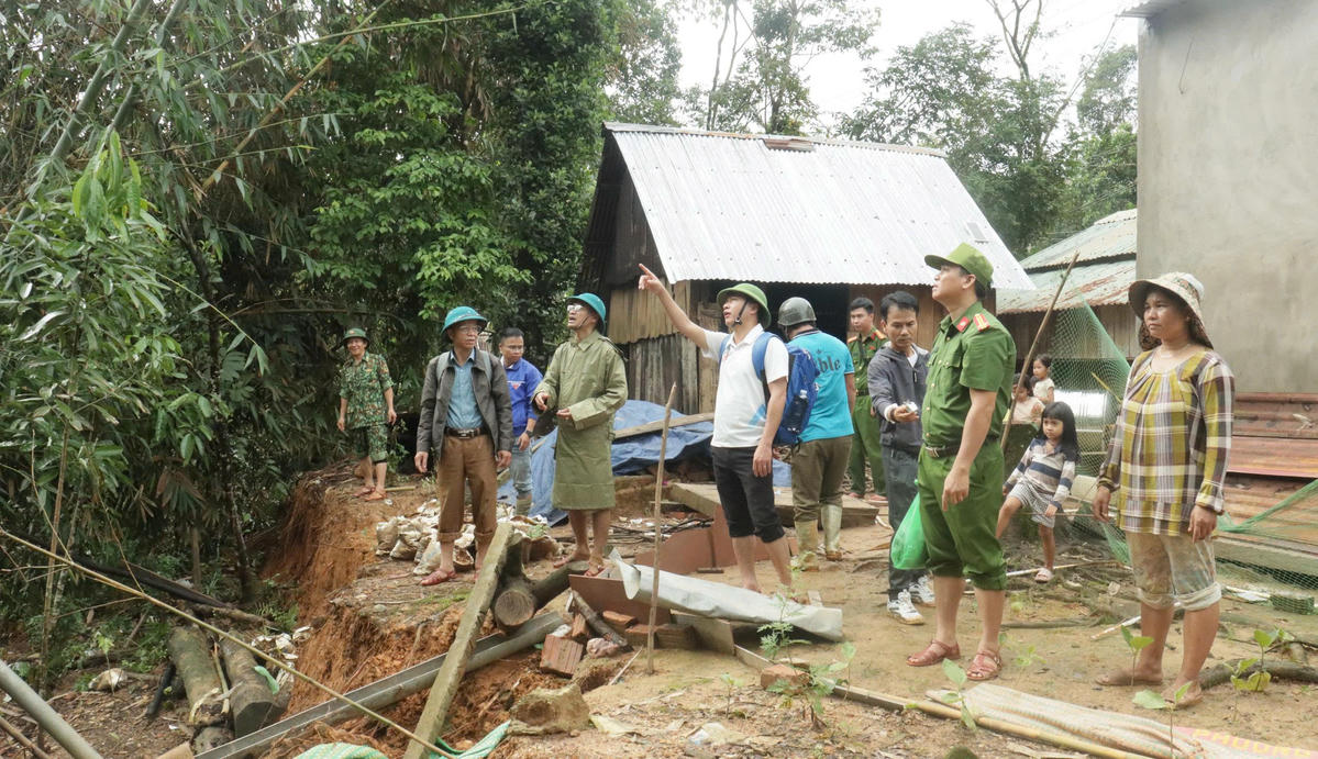 Vị trí xuất hiện điểm sạt lở&nbsp;thôn Ga’lâu. Ảnh: CV.