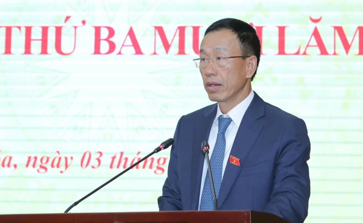 Tân Phó Chủ tịch UBND tỉnh Thanh Hóa Lê Quang Hùng. Ảnh: Nguyễn Chung.