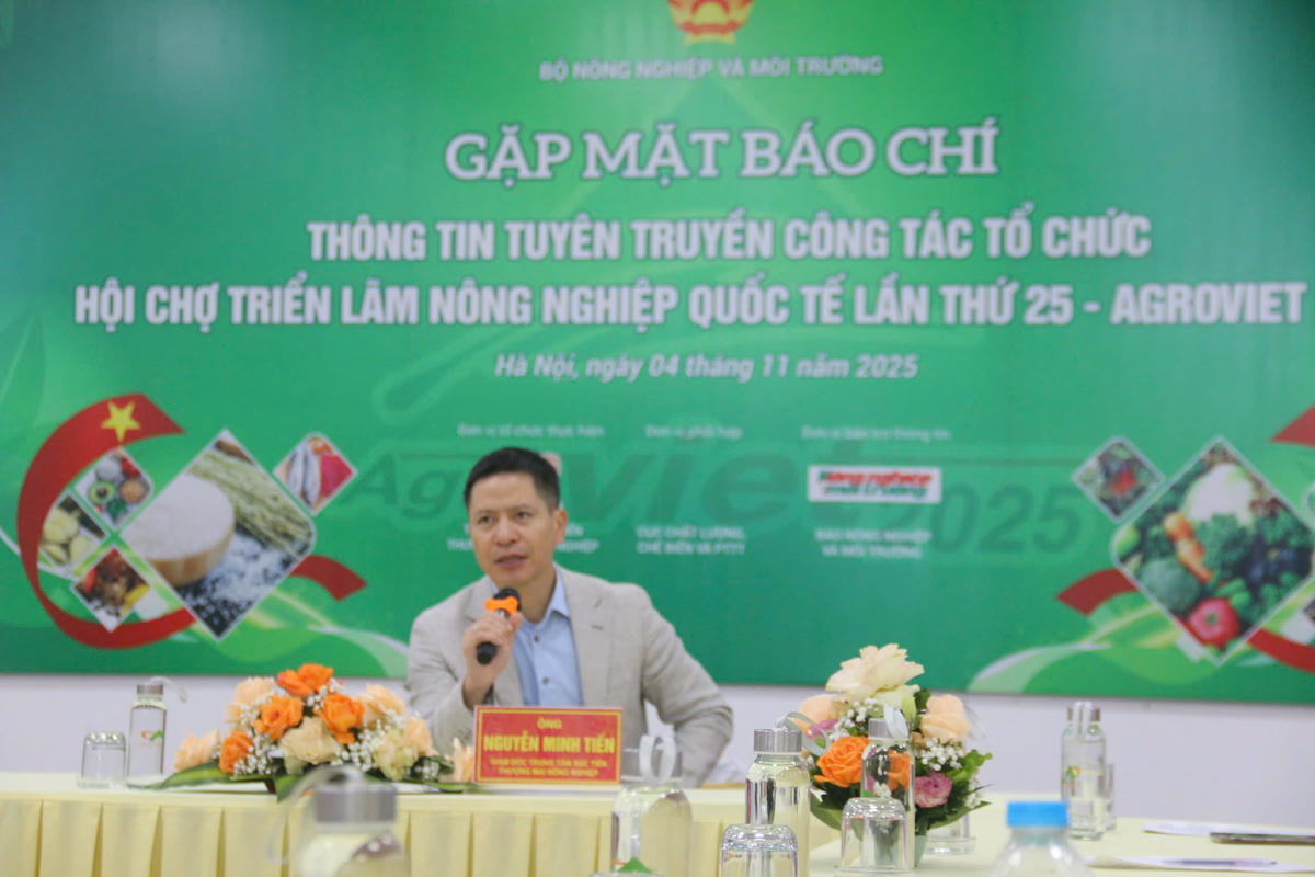Ông Nguyễn Minh Tiến, Giám đốc Trung tâm Xúc tiến thương mại nông nghiệp. Ảnh: T.B.