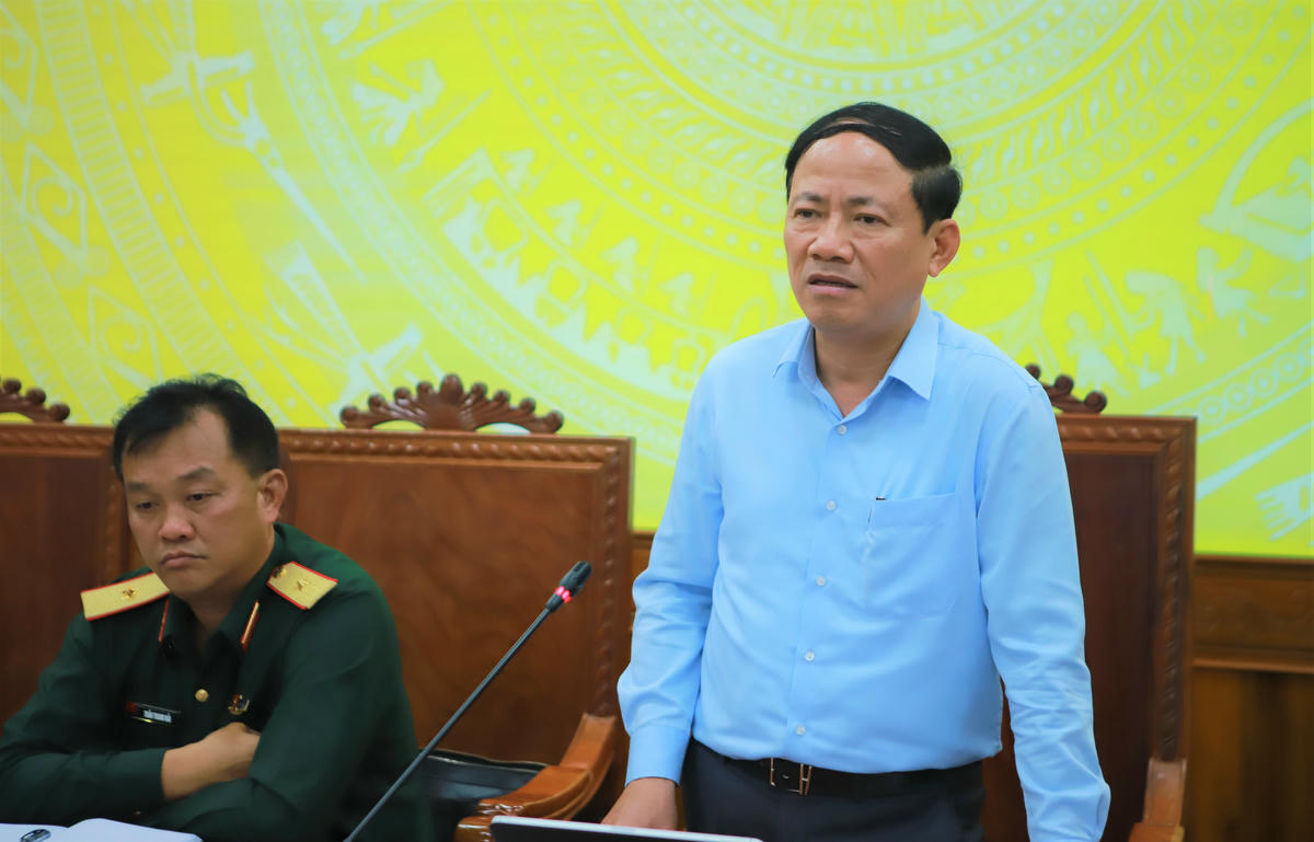 Ông Phạm Anh Tuấn, Chủ tịch UBND tỉnh Gia Lai phát biểu chỉ đạo tại cuộc họp. Ảnh: CV.