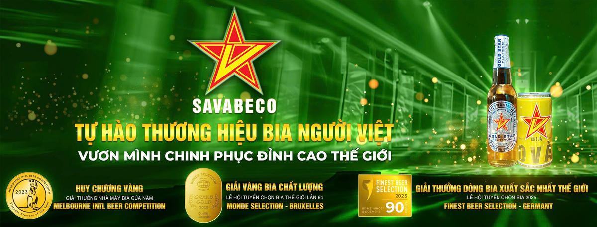 Savabeco tự hào thương hiệu bia người Việt.