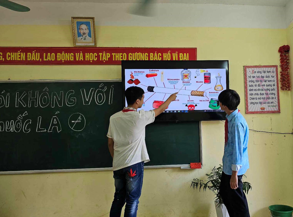 Phòng chống thuốc lá điện tử cần được triển khai như một nội dung giáo dục xuyên suốt. Ảnh: TL