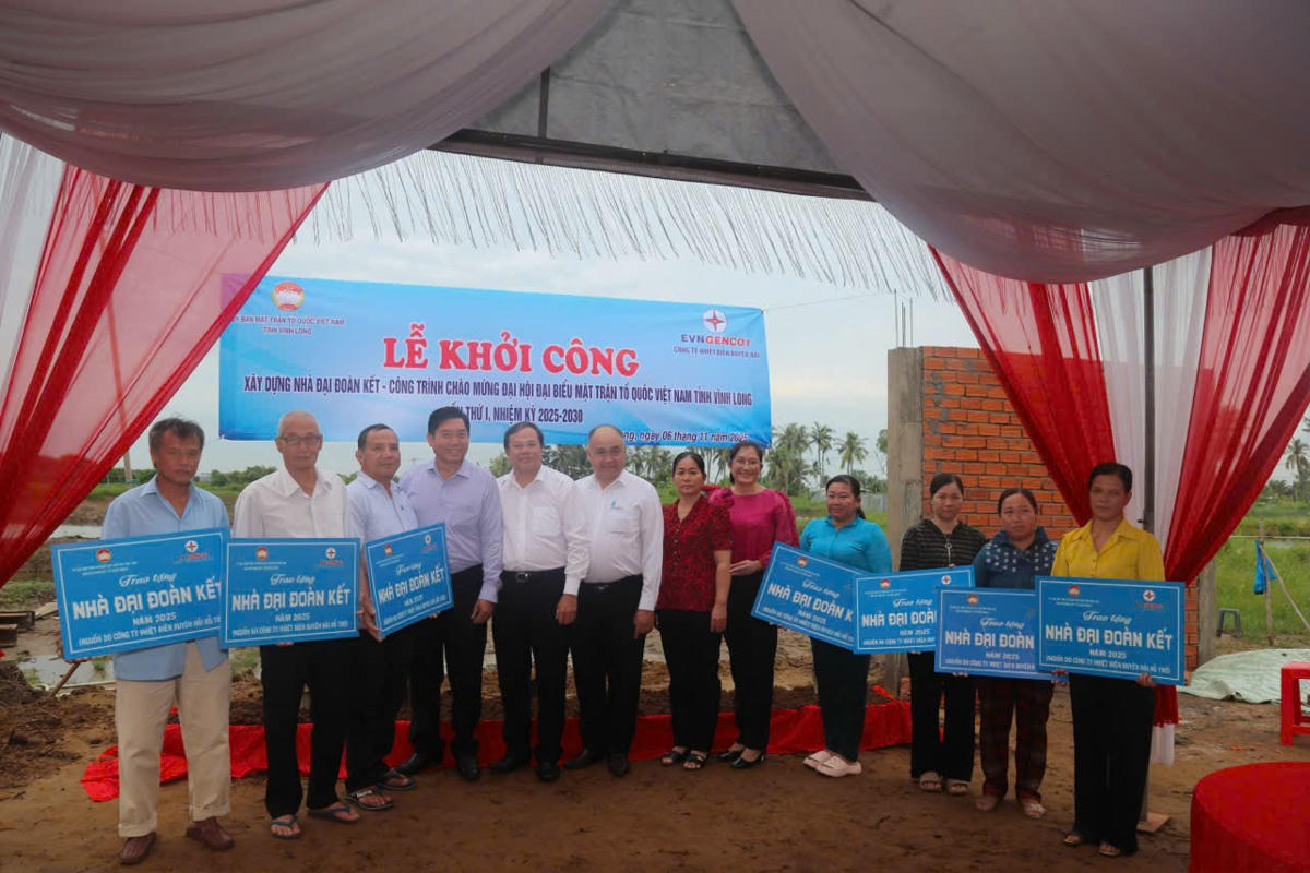 Công ty Nhiệt điện Duyên Hải chung tay xây dựng “Nhà Đại đoàn kết”, lan tỏa nghĩa tình tại tỉnh Vĩnh Long