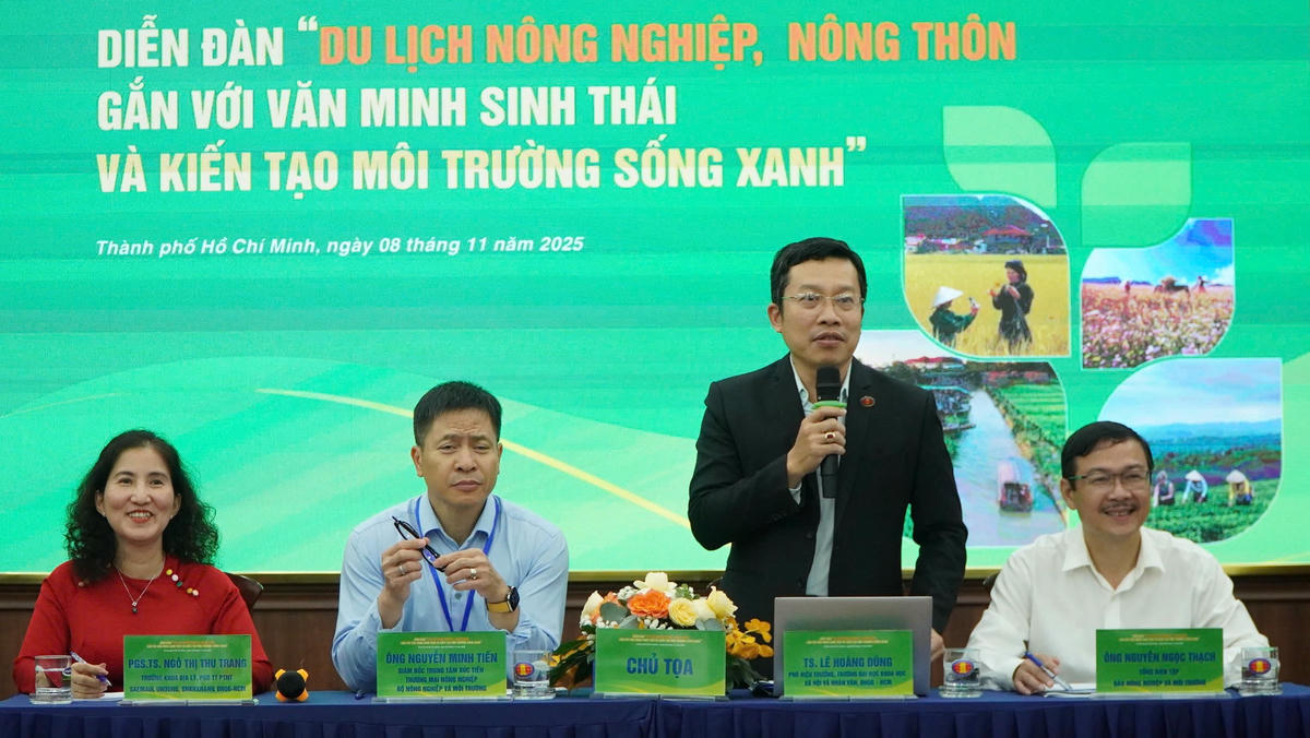 Các chuyên gia nhận định về triển vọng của thị trường triển du lịch nông thôn. Ảnh: N.T