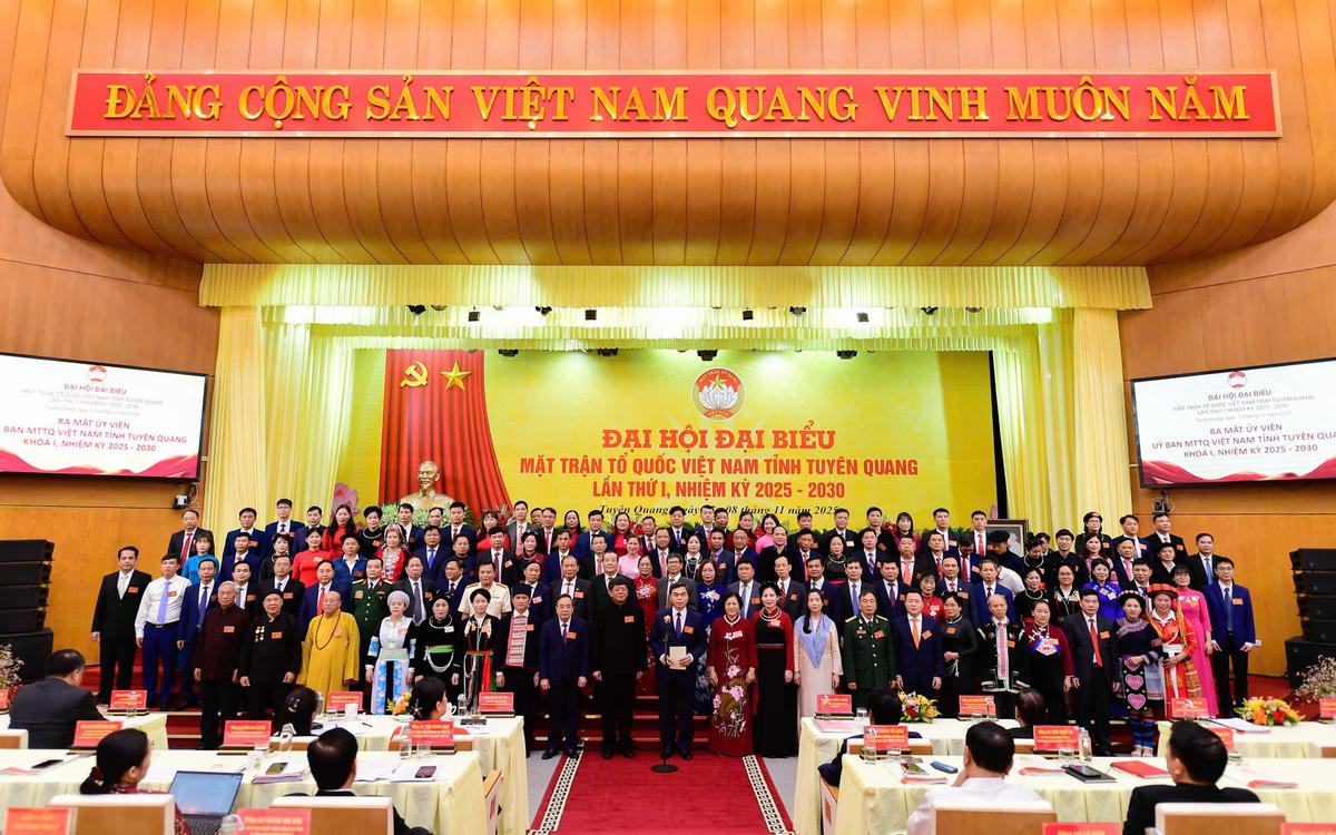 Ủy ban MTTQ Việt Nam tỉnh Tuyên Quang nhiệm kỳ 2025-2030. Ảnh: Đ.S.