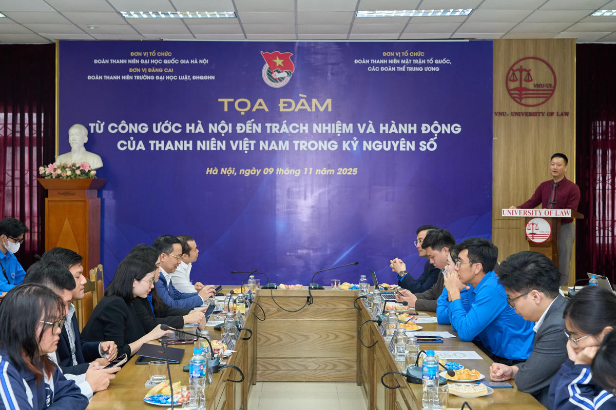 Tọa đàm “Từ Công ước Hà Nội đến trách nhiệm và hành động của thanh niên Việt Nam trong kỷ nguyên số”.