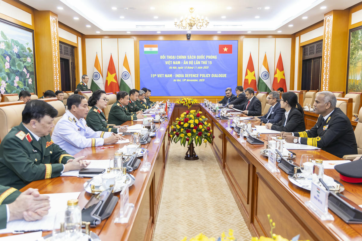 Quang cảnh đối thoại chính sách quốc phòng Việt Nam - Ấn Độ lần thứ 15. Ảnh: Quang Vinh.