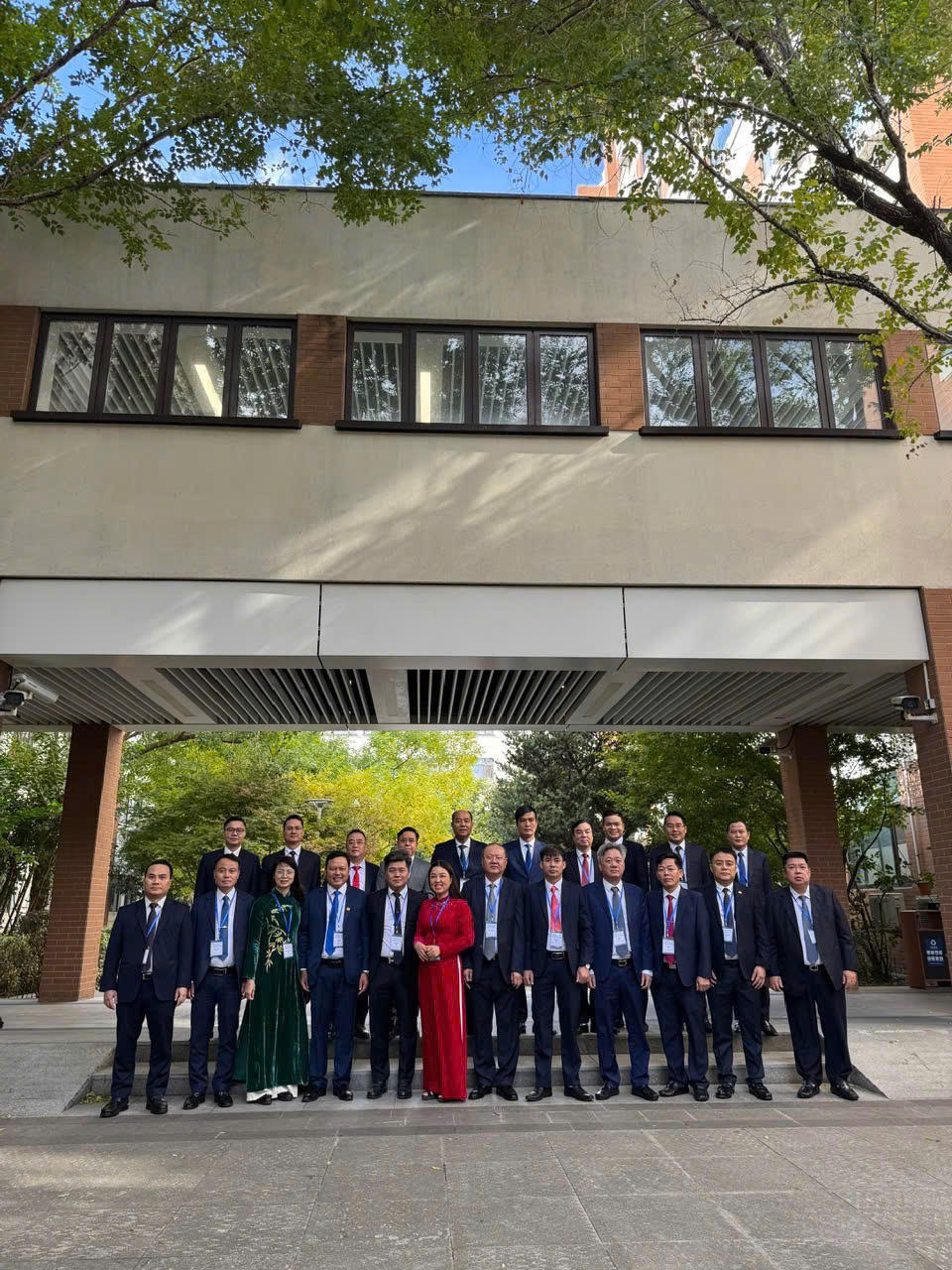 Các học viên tại khuôn viên Đại học Phúc Đán.