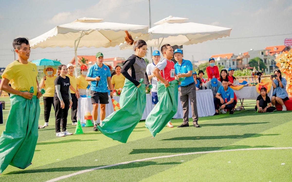 Công đoàn cơ sở thành phố Hải Phòng tổ chức “Ngày hội thể thao công đoàn” năm 2025. Ảnh: N. Nguyên