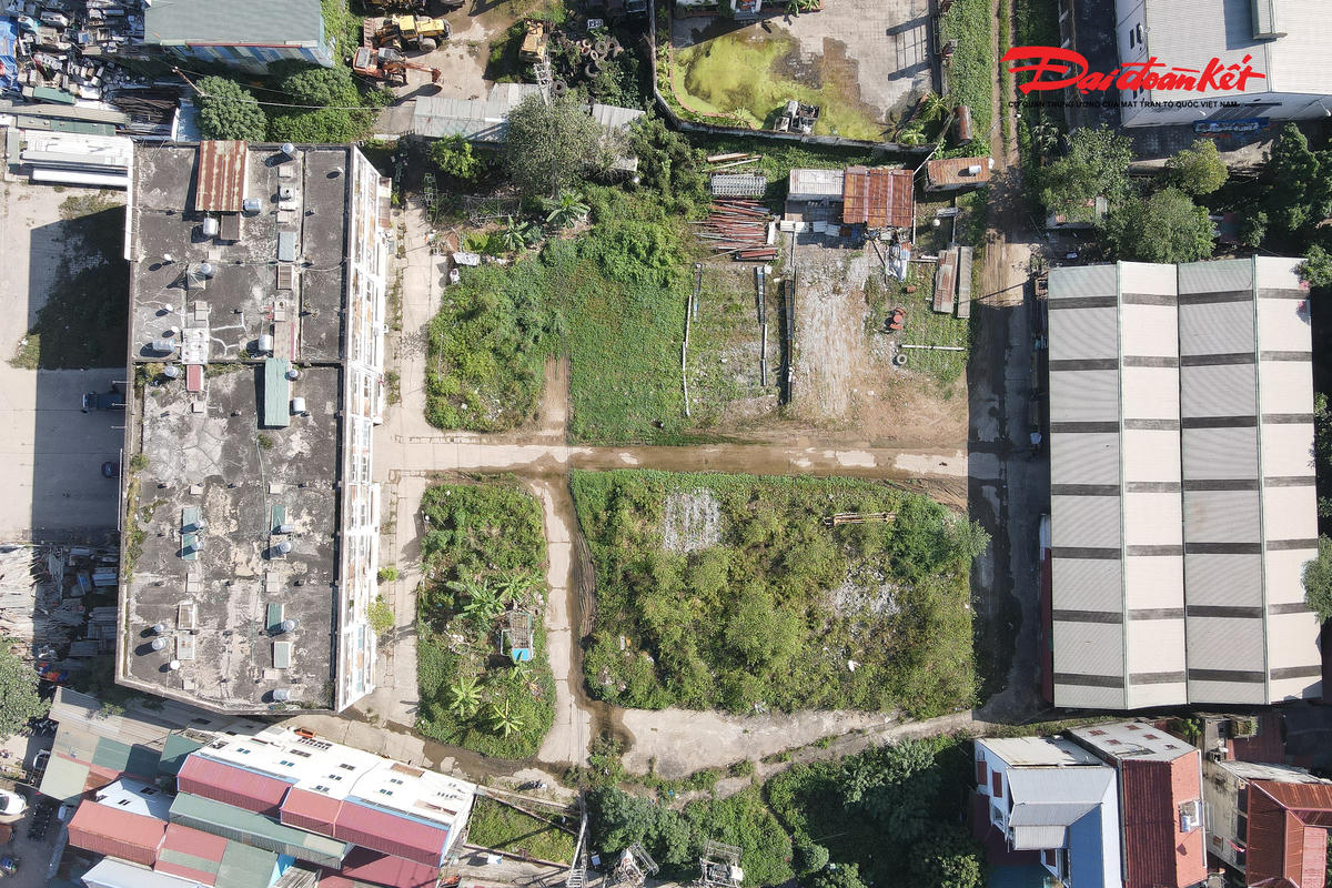 Theo ghi nhận của PV Báo Đại đoàn kết, ngày 13/11 phía bên trong chợ Mai Lĩnh mọc đầy cỏ dại, vật liệu xây dựng nằm ngổn ngang.