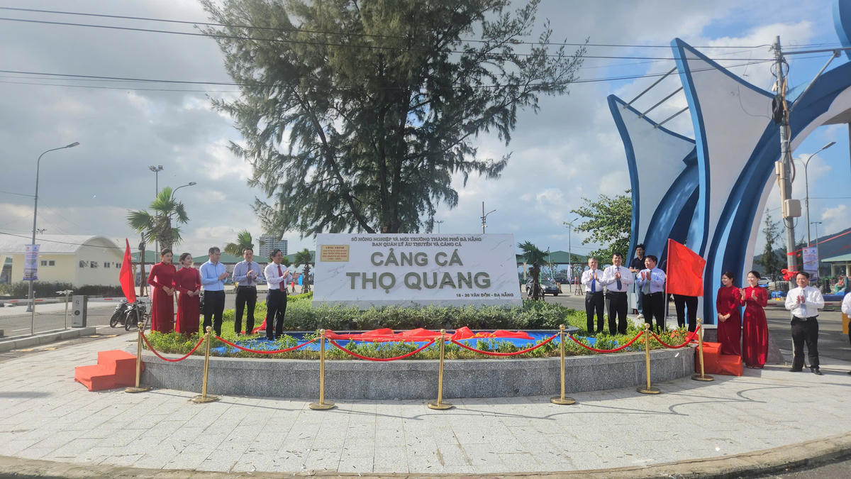 Đây là 1 trong 2 công trình trên cả nước được Bộ Nông nghiệp và Môi trường chọn tổ chức lễ khánh thành và gắn biển công trình nhân kỷ niệm mừng kỷ niệm 80 năm ngày truyền thống ngành Nông nghiệp và Môi trường, đồng thời là công trình chào mừng thành công Đại hội Đảng bộ TP Đà Nẵng lần thứ I, nhiệm kỳ 2025-2030. Ảnh: Nguyễn Tú.