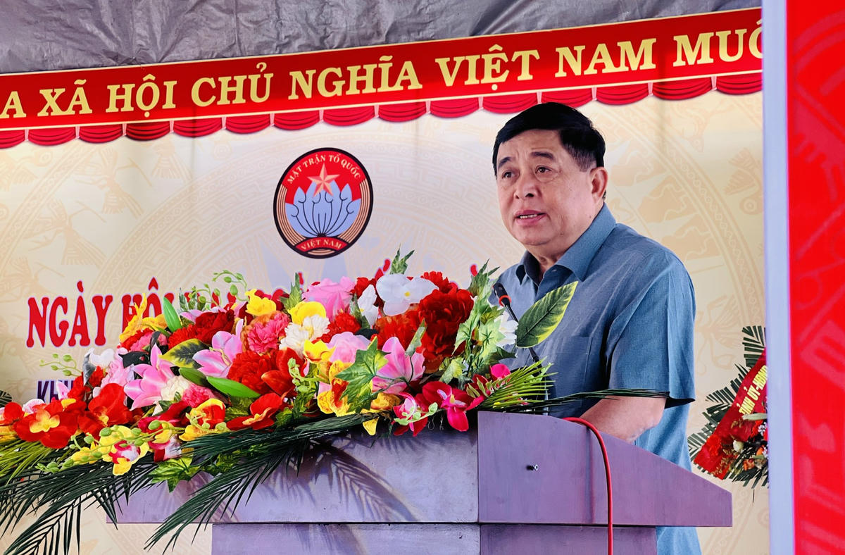 Phó Thủ tướng Nguyễn Chí Dũng phát biểu tại Ngày hội. Ảnh: ĐV.