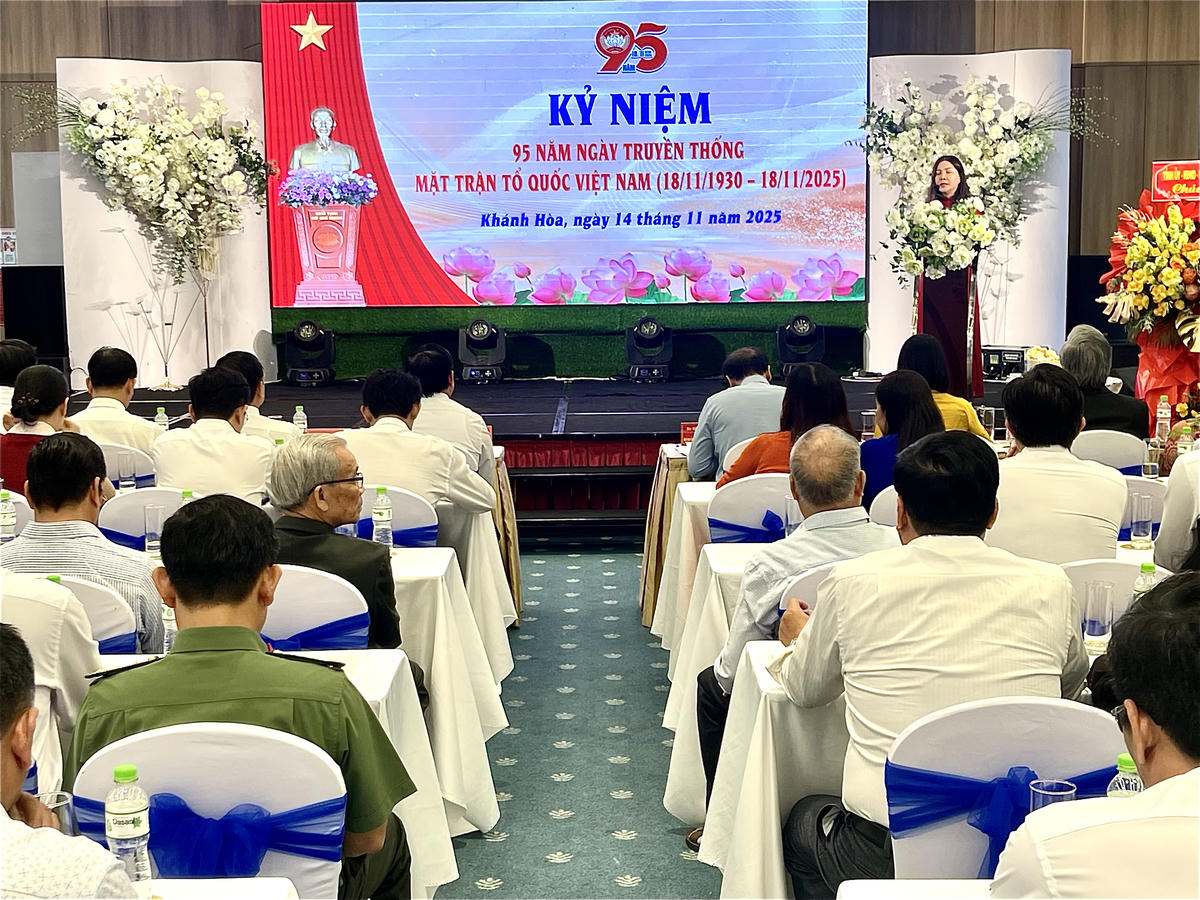 Khánh Hòa tổ chức Lễ kỷ niệm 95 năm Ngày truyền thống Mặt trận Tổ quốc Việt Nam 