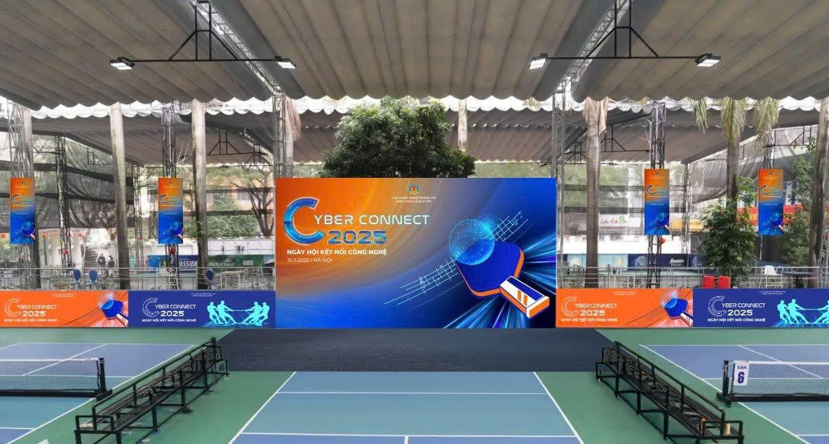 Quang cảnh sân thi đấu pickleball