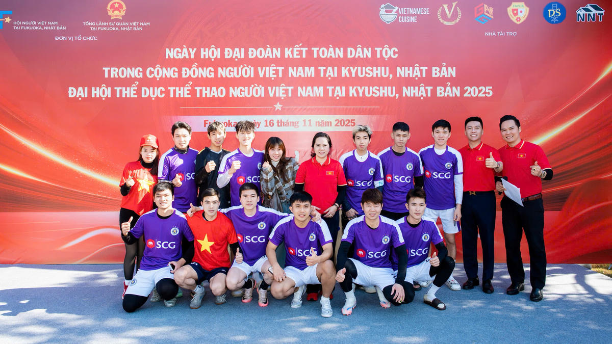 “Ngày hội Đại đoàn kết toàn dân tộc trong cộng đồng người Việt Nam tại Kyushu – Nhật Bản và Đại hội Thể dục Thể thao người Việt Nam tại Kyushu năm 2025” lần đầu tiên được tổ chức tại Nhật Bản. 