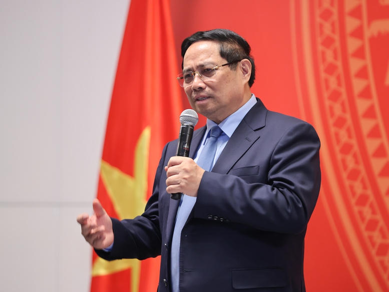 Thủ tướng nhấn mạnh chuyến thăm lần này có ý nghĩa quan trọng trong bối cảnh Việt Nam-Kuwait có quan hệ hữu nghị tốt đẹp và hợp tác hiệu quả - Ảnh: VGP/Nhật Bắc.