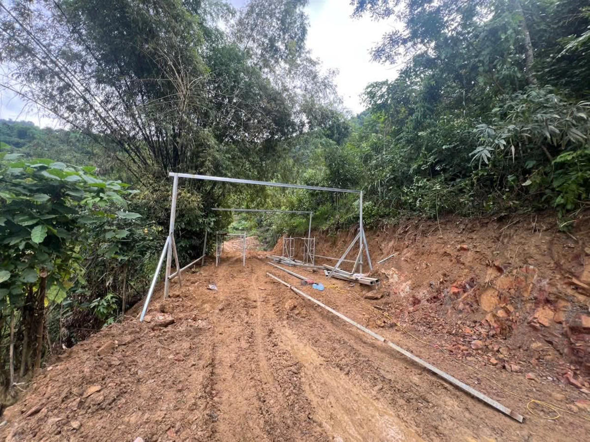 Các lán trại đã được tháo dỡ. Ảnh: Công an xã Văn Bàn.