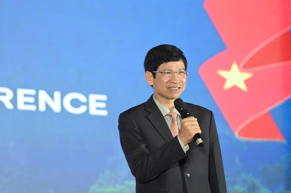 Thứ trưởng Bộ Văn hóa, Thể thao và Du lịch Hồ An Phong phát biểu tại hội nghị. Ảnh: Đình Minh