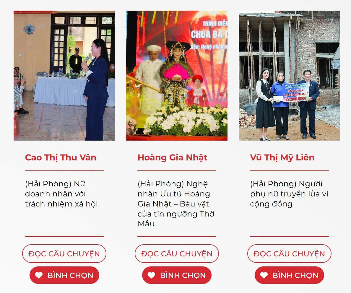 3 cá nhân của Hải Phòng lọt top 150 nhân vật tiêu biểu toàn quốc trong chương trình “Vinh danh Người truyền lửa” 2025. 