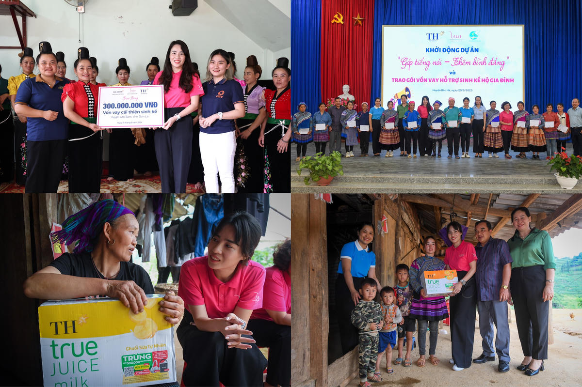 Quỹ Vì Tầm Vóc Việt đến các điểm vùng Điện Biên, Lào Cai hỗ trợ phụ nữ trong các năm 2023, 2024