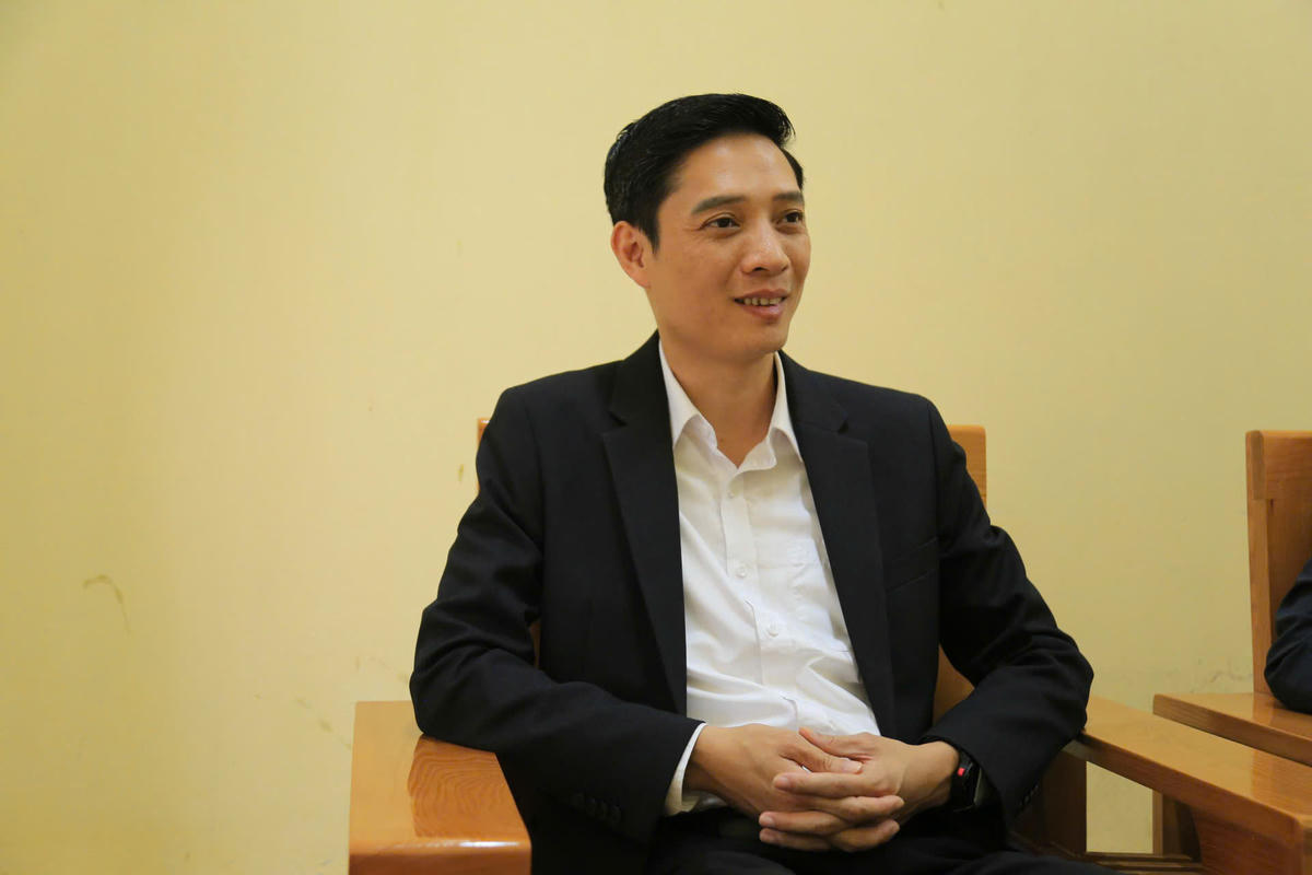 Ông Nguyễn Ngọc Linh, Phó Chủ tịch Ủy ban MTTQ Việt Nam tỉnh Lào Cai tại buổi làm việc. Ảnh: Thành Đạt.