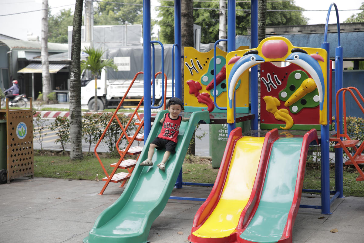 Sân chơi thiếu nhi cho trẻ em.