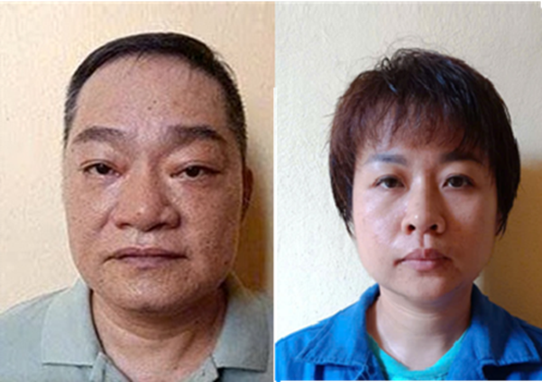 Các đối tượng Trần Huy Cường, Phạm Thị Thu Thảo trong vụ việc. Ảnh: Công an TP Hải Phòng.&nbsp;