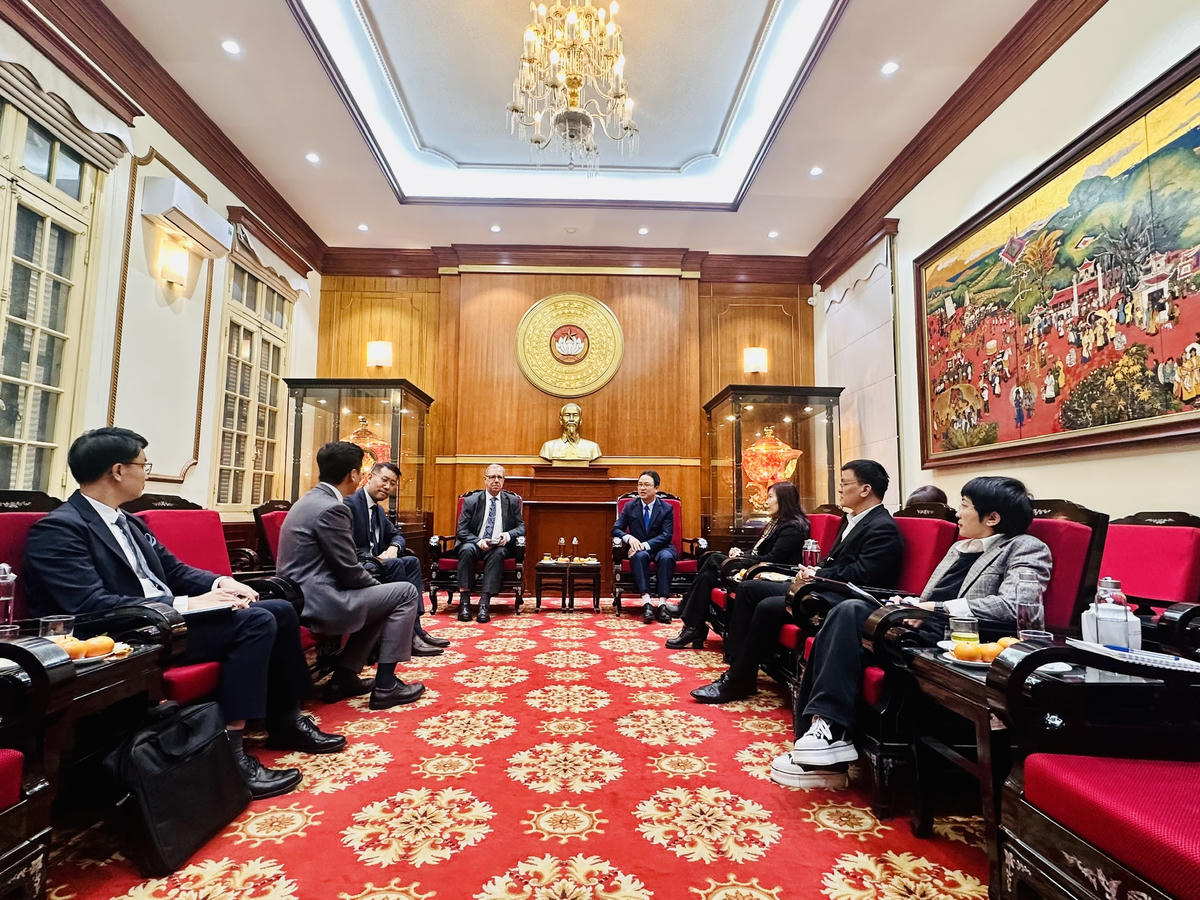 Quang cảnh buổi tiếp.