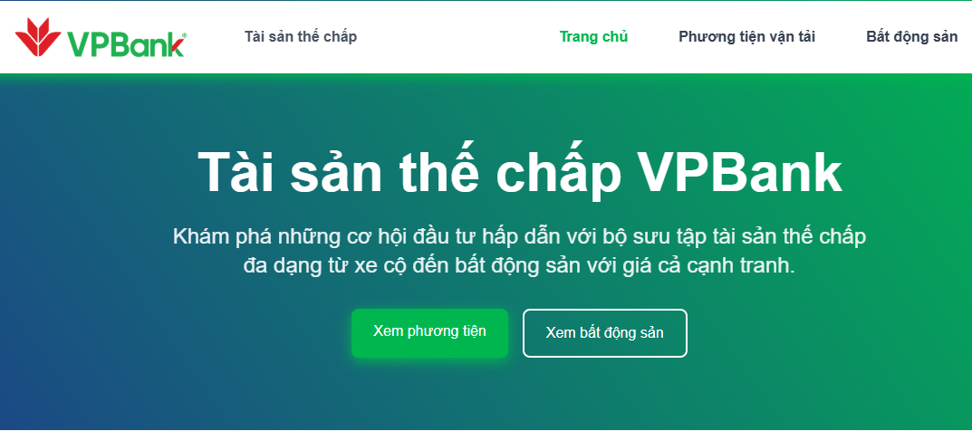 VPBank thanh lý tài sản đảm bảo, giá thấp hơn thị trường 10-20%