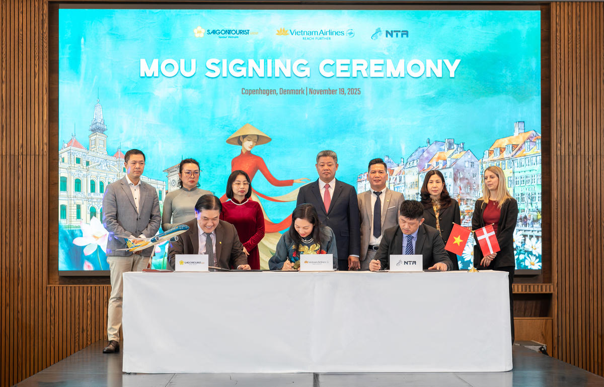 Vietnam Airlines, Saigontourist và Nordic Travel thiết lập biên bản hợp tác ba bên nhằm mở rộng hệ thống tour trọn gói và nâng cao trải nghiệm khách hàng.
