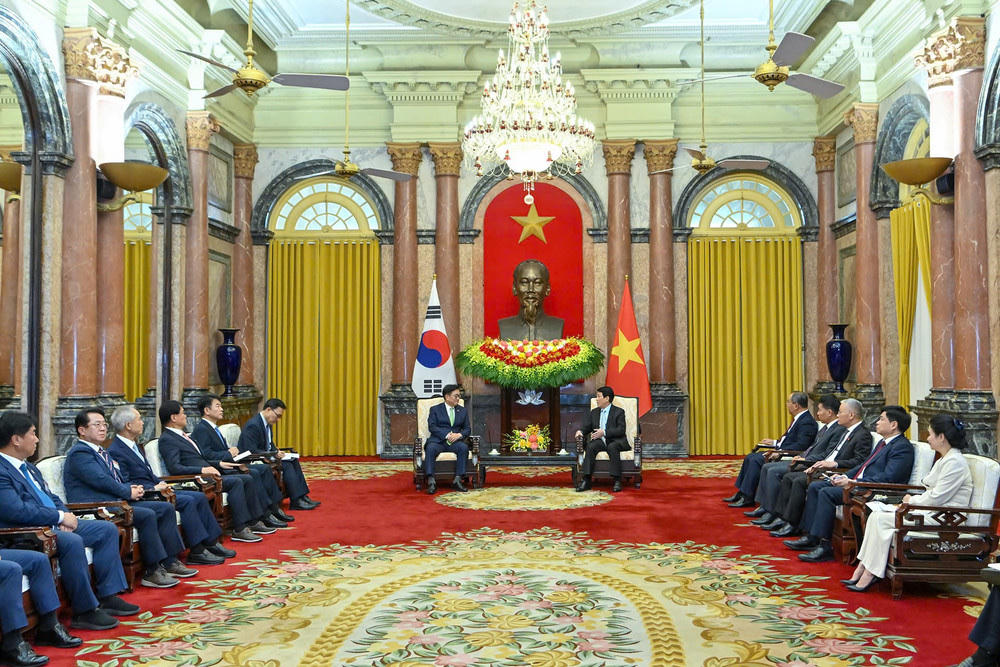 Toàn cảnh hội kiến. Ảnh: Thủy Nguyên.