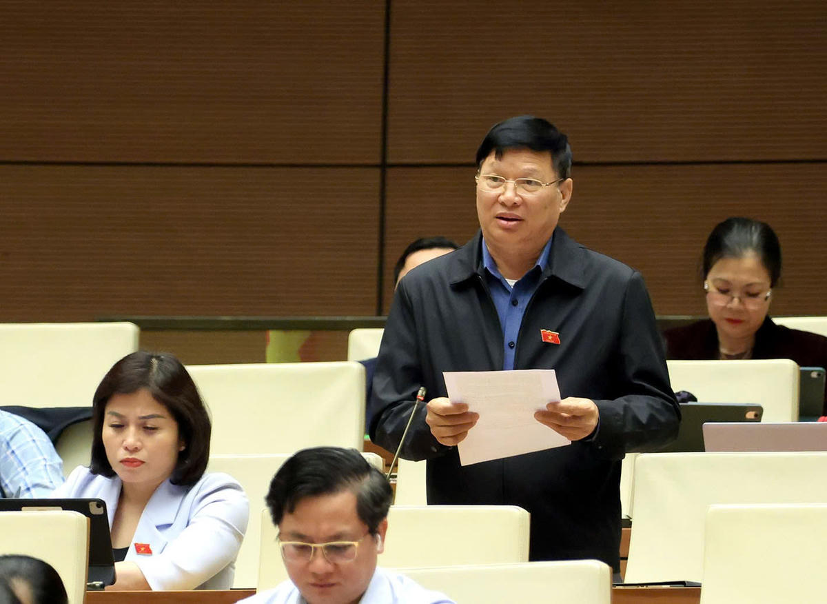 Ông Trần Văn Tiến phát biểu (Ảnh: Quang Vinh)