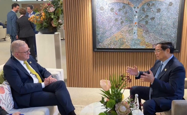 Thủ tướng Chính phủ Phạm Minh Chính gặp Thủ tướng Australia