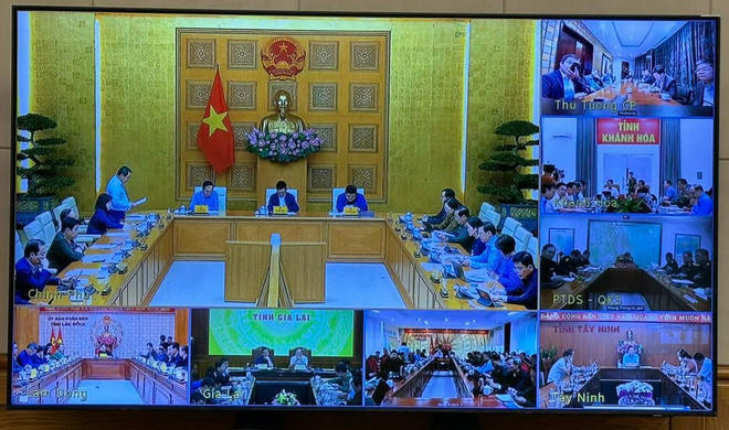 Quang cảnh cuộc họp tại các điểm cầu.