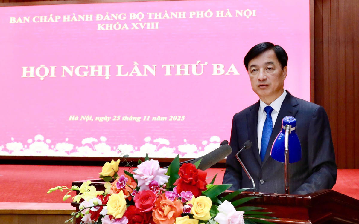 Bí thư Thành ủy Hà Nội Nguyễn Duy Ngọc phát biểu bế mạc kỳ họp